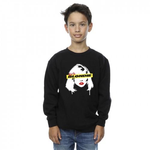 Blondie Boys Face Graffiti-sweatshirt