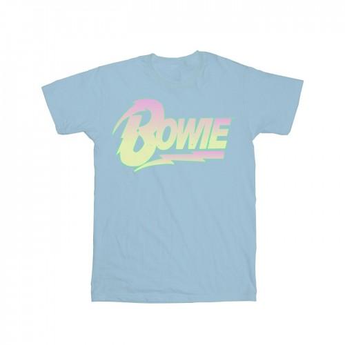 David Bowie katoenen T-shirt met neonlogo voor meisjes