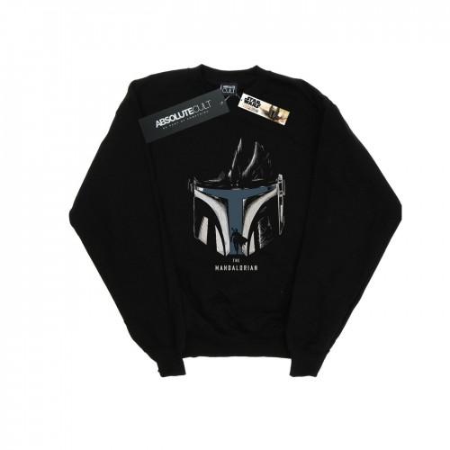 Star Wars Boys The Mandalorian Helmet Silhouette Sweatshirt