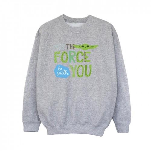 Star Wars Boys The Mandalorian May The Force Be With You Sweatshirt