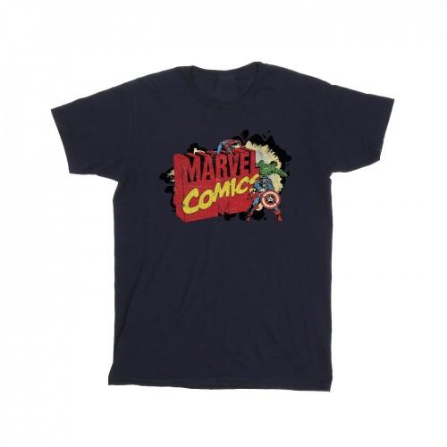 Marvel Girls Comics Big M katoenen T-shirt