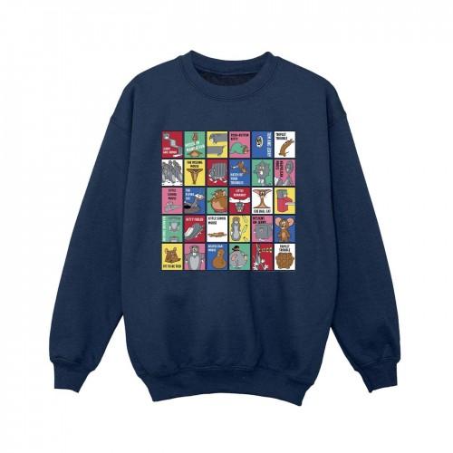 Tom And Jerry Boys Grid Squares Sweatshirt