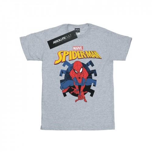 Marvel Girls Spider-Man Web schieten embleem logo katoenen T-shirt