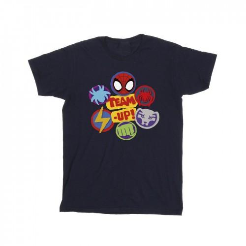 Marvel Girls Spidey en zijn geweldige vrienden werken samen katoenen T-shirt