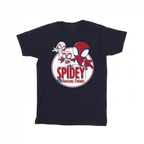 Marvel Girls Spidey en zijn geweldige vrienden cirkel katoenen T-shirt