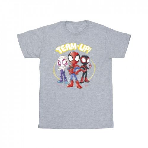 Marvel Girls Spidey en zijn geweldige vrienden schetsen katoenen T-shirt