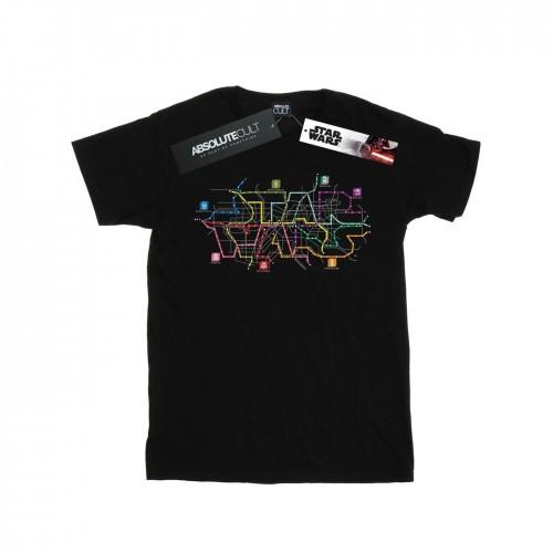 Star Wars Girls Subway Map Logo Cotton T-Shirt