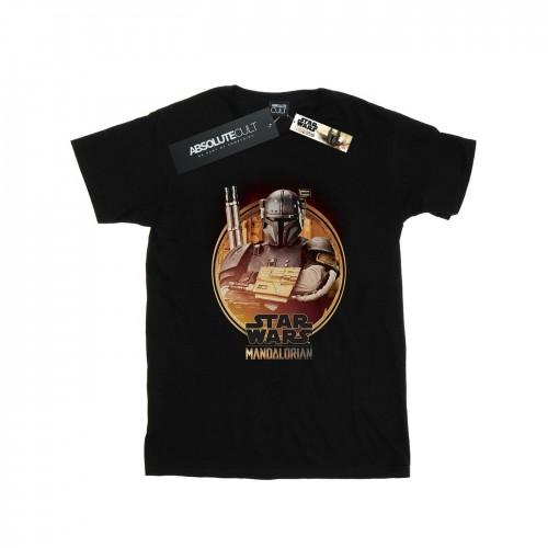 Star Wars Girls The Mandalorian Paz Vizsla ingelijst katoenen T-shirt