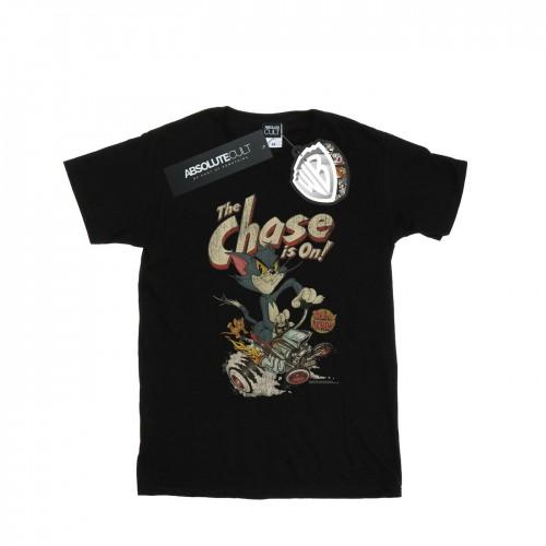 Tom And Jerry Girls The Chase Is On Cotton T-Shirt