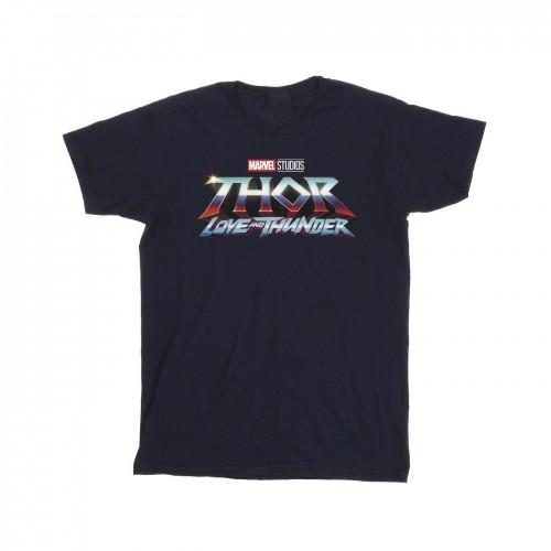 Marvel Girls Thor Love And Thunder-logo katoenen T-shirt