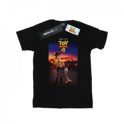 Disney Girls Toy Story 4 Woody en Forky poster katoenen T-shirt