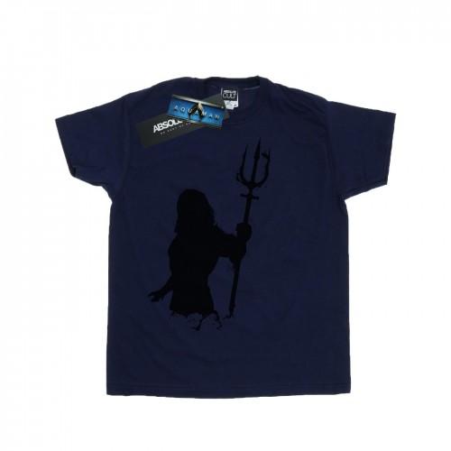 DC Comics meisjes Aquaman Mono silhouet katoenen T-shirt