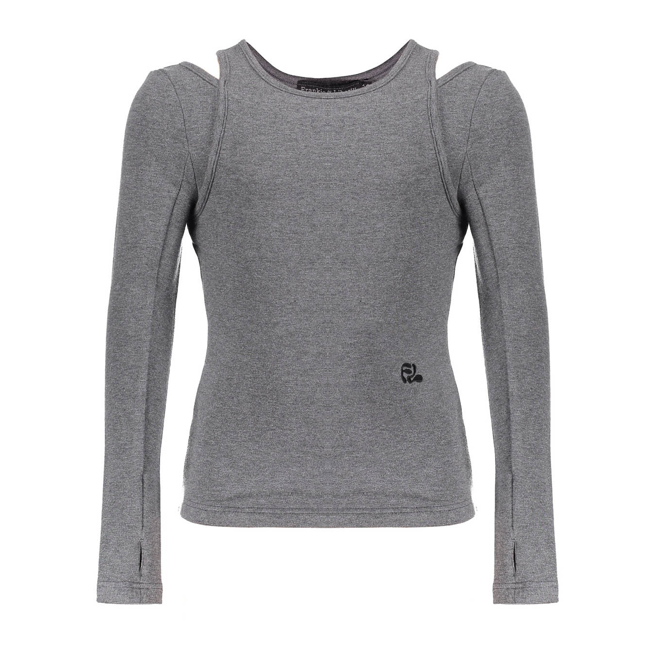 Frankie & Liberty Meisjes top - Pixie - 04.4 Dark Warm Grey