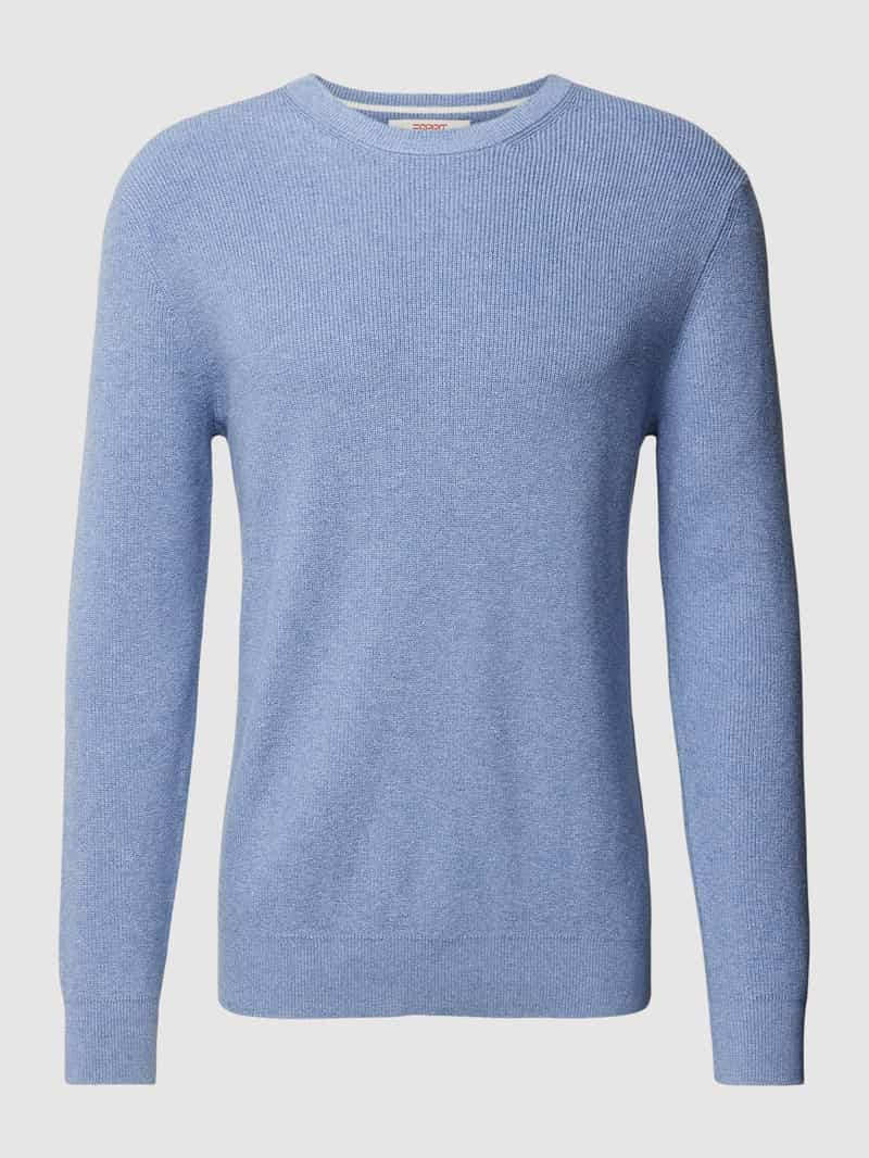 Esprit collection Gebreide pullover met ribboorden