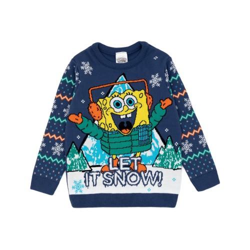 Pertemba FR - Apparel SpongeBob SquarePants Kinder/Kids Let It Snow gebreide trui