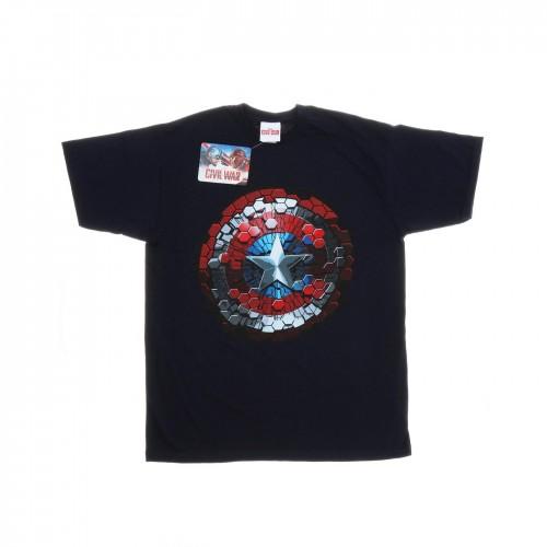 Marvel Boys Captain America Burgeroorlog Hex Shield T-shirt