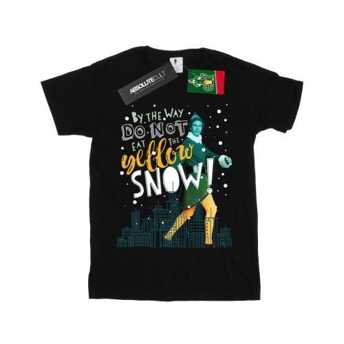 Elf jongens geel sneeuw T-shirt