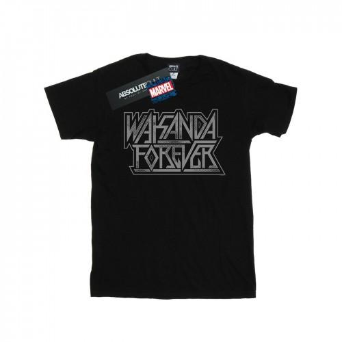 Marvel Boys Wakanda Forever-logo T-shirt