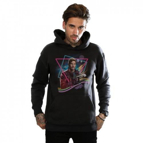 Marvel Heren Guardians Of The Galaxy Neon Star Lord Hoodie