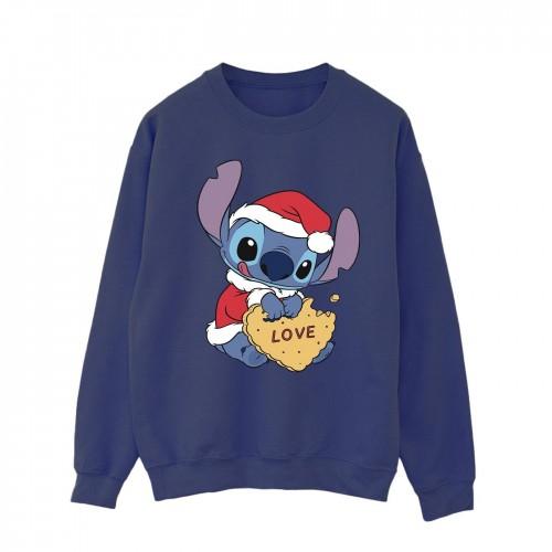 Disney Heren Lilo en Stitch Christmas Love Biscuit Sweatshirt