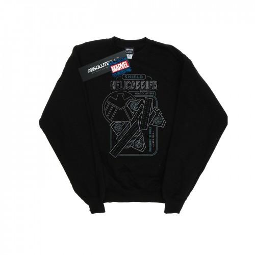 Marvel Mens S.H.I.E.L.D. Helicarrier Mobile HQ Sweatshirt