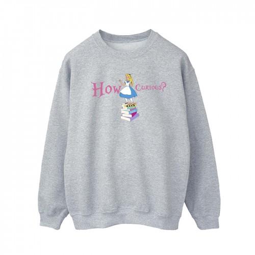 Disney Heren Alice In Wonderland How Curious Sweatshirt