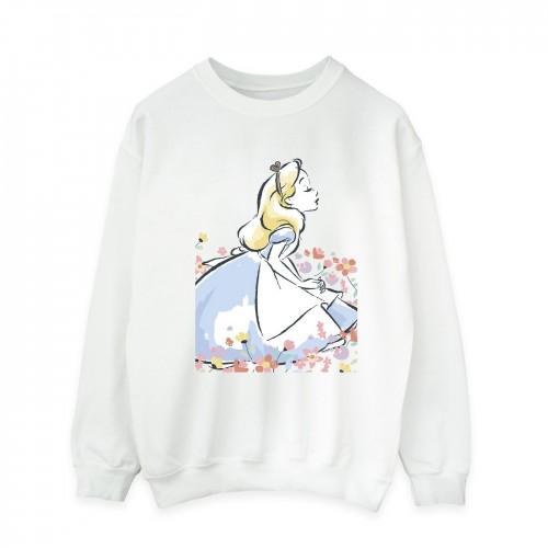 Disney heren Alice In Wonderland schets bloemen Sweatshirt