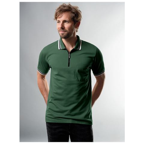 Trigema Poloshirt  poloshirt met ritssluiting (1-delig)