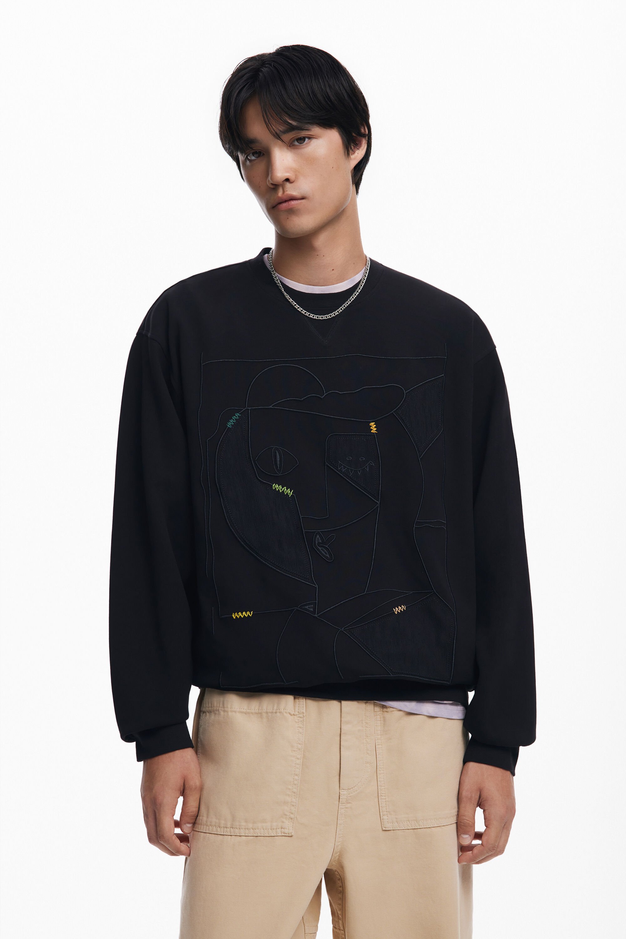 Desigual Sweatshirt - BLACK