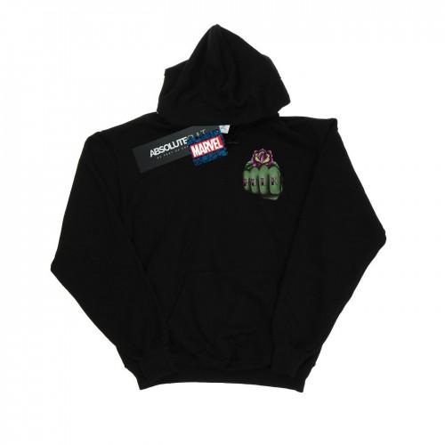 Marvel Girls Hulk Tattoo hoodie met vuistborstprint