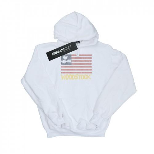 Woodstock meisjes hoodie met noodlijdende vlag