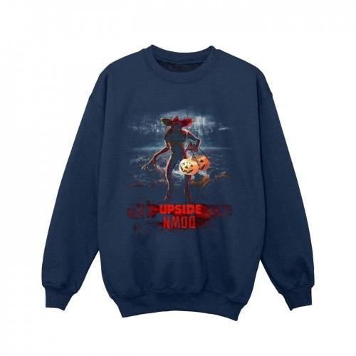 Pertemba FR - Apparel Netflix Girls Stranger Things Pompoen Ondersteboven Sweatshirt