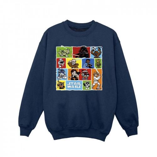 Star Wars Girls Comic Drawing Montage Sweatshirt