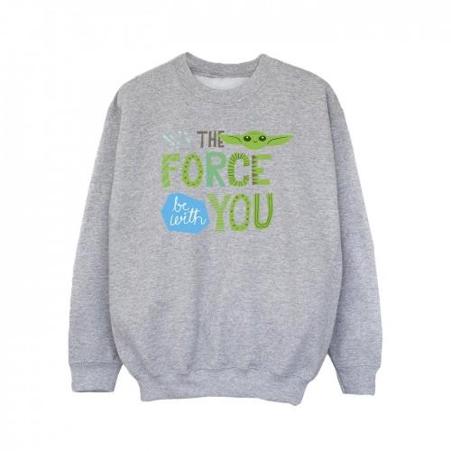 Star Wars Girls The Mandalorian May The Force Be With You Sweatshirt