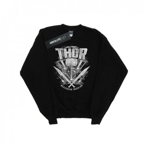 Marvel Girls Thor Ragnarok Hammer-logo sweatshirt