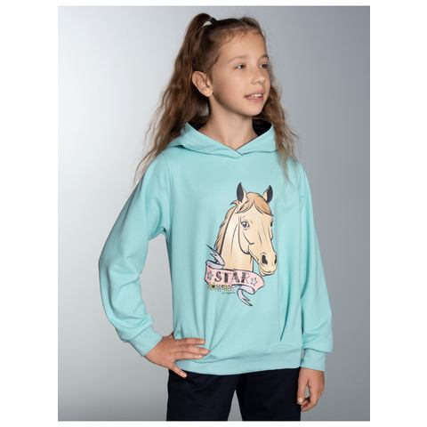 Trigema Hoodie TRIGEMA Hoodie met grote paarden-print