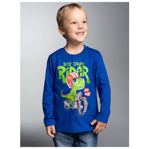 Trigema Sweatshirt TRIGEMA Langarmshirt met coole dino-print