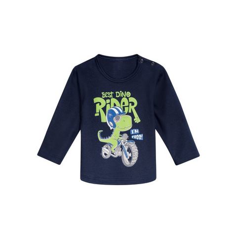 Trigema Sweatshirt TRIGEMA Langarmshirt met grote dino-print