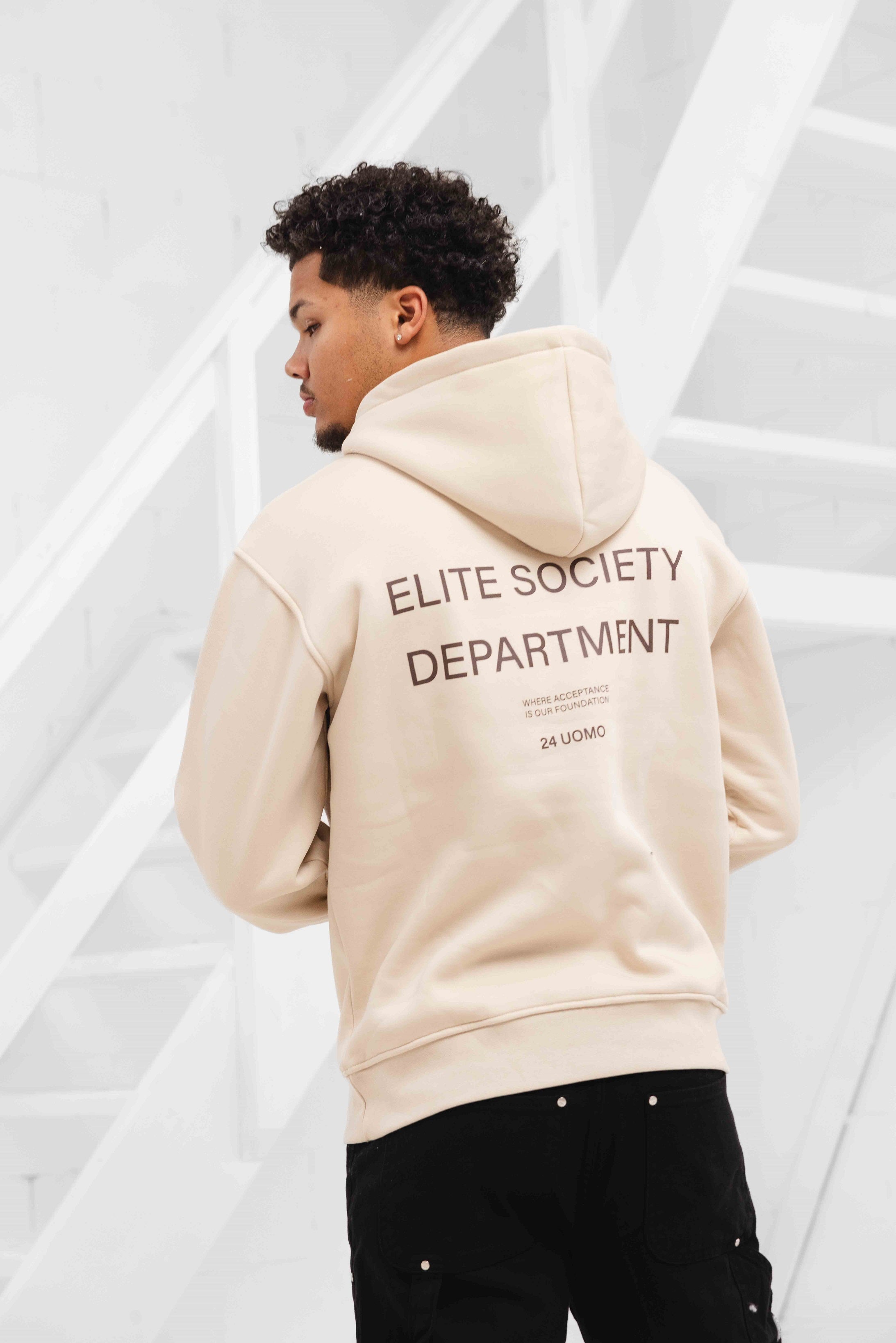 24 Uomo Elite Society Hoodie Beige