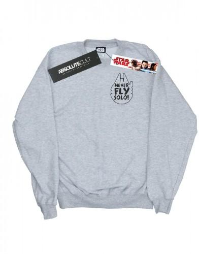 Star Wars heren nooit vliegen solo katoenen sweatshirt