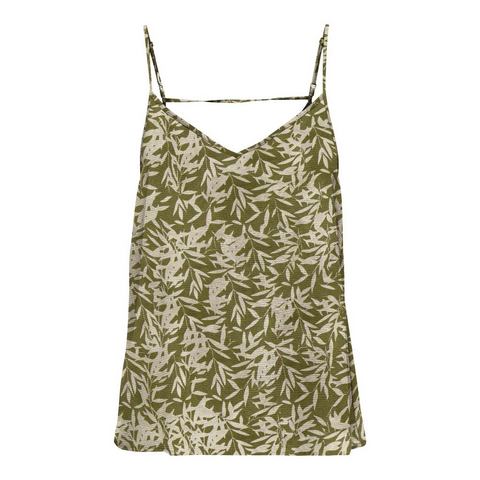 Only Top met spaghettibandjes ONLNOVA LIFE PARIS SINGLET AOP PTM