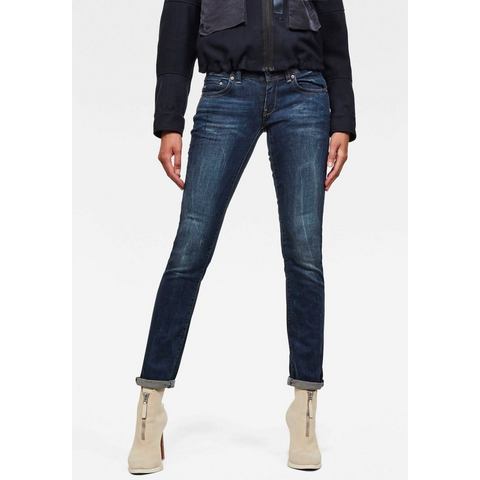 G-Star RAW Straight jeans Midge Saddle Straight 5-pocketsmodel met markante stiknaden