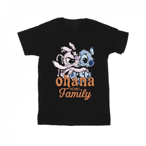 Disney Lilo en Stitch Ohana Angel Hug katoenen T-shirt voor meisjes