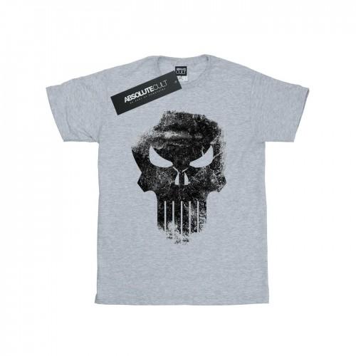 Marvel Girls The Punisher Distressed Skull-katoenen T-shirt