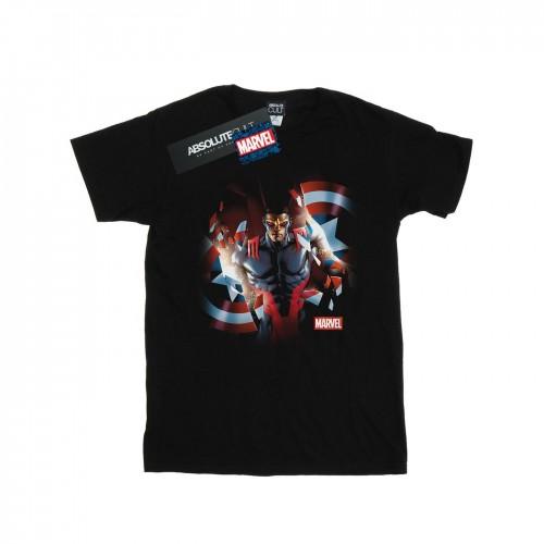 Marvel Girls Captain America Sam Wilson Shield baanbrekend katoenen T-shirt