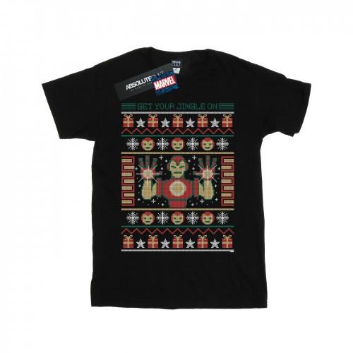 Marvel Girls Iron Man krijg je jingle op Fair Isle katoenen T-shirt