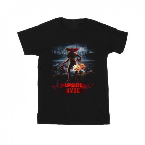 Pertemba FR - Apparel Netflix Girls Stranger Things Pompoen Ondersteboven Katoenen T-shirt