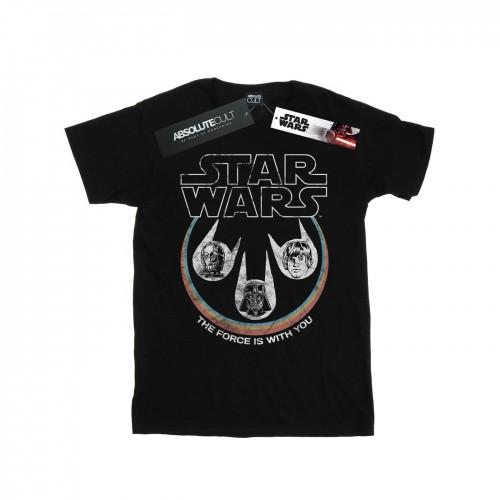 Star Wars meisjes retro hoofden katoenen T-shirt