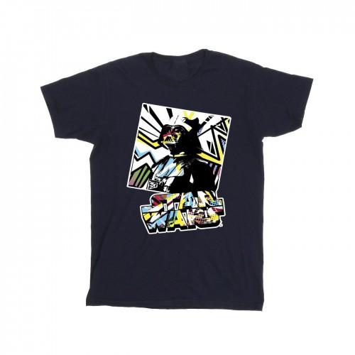 Star Wars meisjes Vader aquarel popart katoenen T-shirt