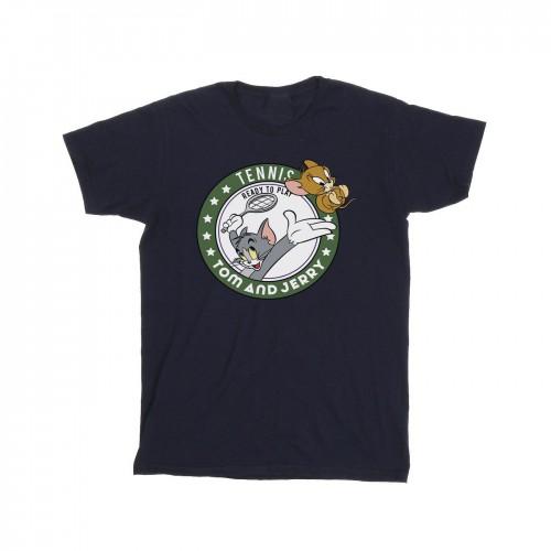 Tom And Jerry Girls Tennis Ready To Play Cotton T-Shirt